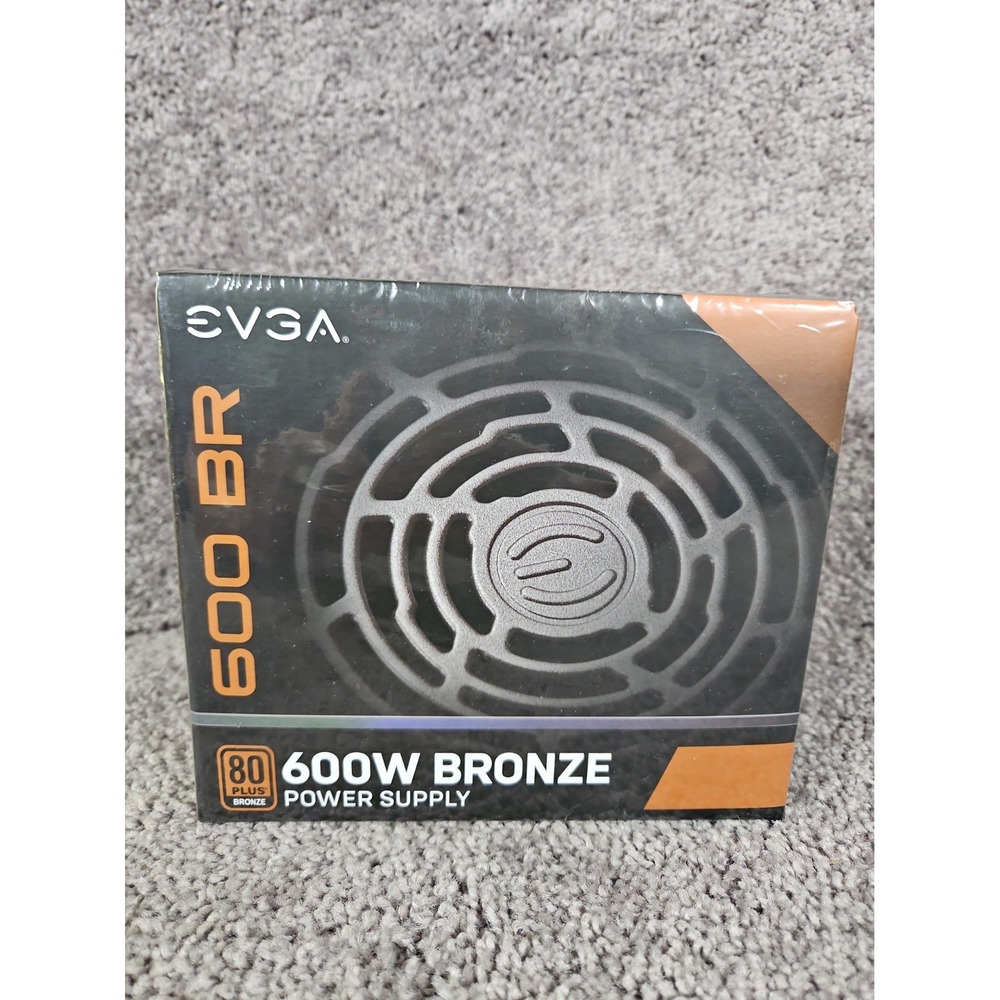 EVGA 600 BR 600W ATX 80 PLUS Bronze PSU 24-Pin 6+2 PCIe SATA Black